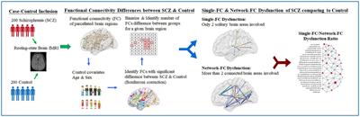 Exploring the role of hub and network dysfunction in brain connectomes of schizophrenia using functional magnetic resonance imaging